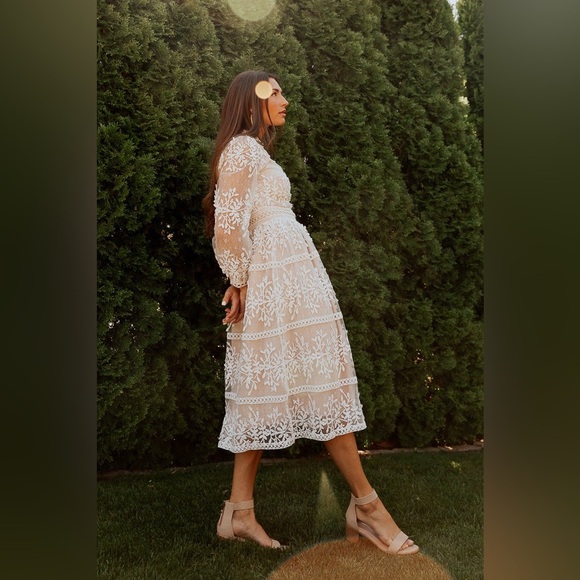 Ivy City Co., Sicily dress with champagne color lining, size S - Picture 11 of 15